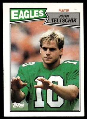 1987 Topps #300 John Teltschik - Philadelphia Eagles - Rookie - Image 1 of 2