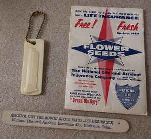 Vtg Adv Ins Promo DEAL/3 - National Life & Accident, Life & Casualty - Nashville - Picture 1 of 6