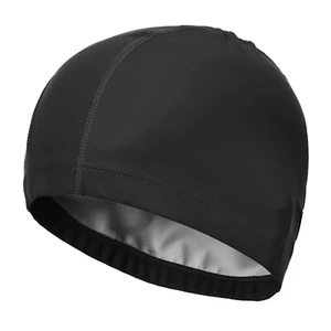 Badekappe Unisex Schwimmhaube Elastisch Ohrenschutz vielseitig - Bild 1 von 2
