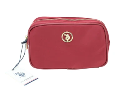 US Polo Assn. Houston Beauty Bolso Mujer Uno Talla con Cremallera in Rojo Oscuro - Imagen 1 de 4