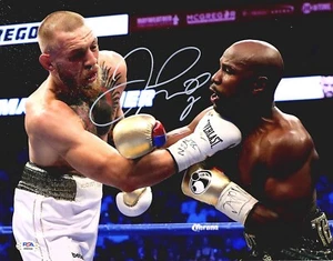 Floyd Mayweather Jr Signed Autographed 11x14 inch Photo Conor McGregor + PSA/DNA - Picture 1 of 3