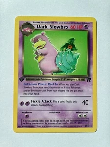 2000 Dark Slowbro 1st Edition Non-Holo - Team Rocket - 29/82 - LP/MP - Picture 1 of 2