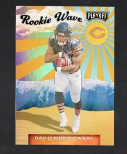 2019 Panini Playoff David Montgomery #20 Rookie Wave RC Bears - Picture 1 of 2
