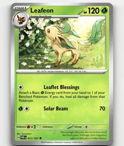 Leafeon Pokemon • Uncommon • 011/167 Twilight Masquerade - Picture 1 of 1