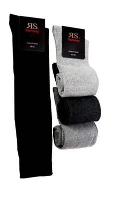 RS HARMONY RS-Harmony Kniestrumpf Baumwolle für Damen im 3er Pack