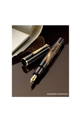 Pluma Estilográfica Pelikan Classic M200 Marrón-Mármol - IB Itálica Ancho Plumín PEN Foto 1 de 3
