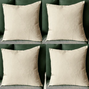 Bernsteingelbe Kissenbezüge - 4er Set - 18x18" 45x45cm Home Sofa Dekor - Bild 1 von 6