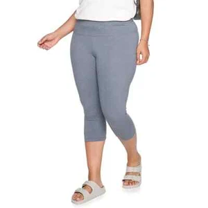 Womens PLUS SIZE 4X Sonoma Goods For Life® Gray Knit Capri Leggings - Picture 1 of 2