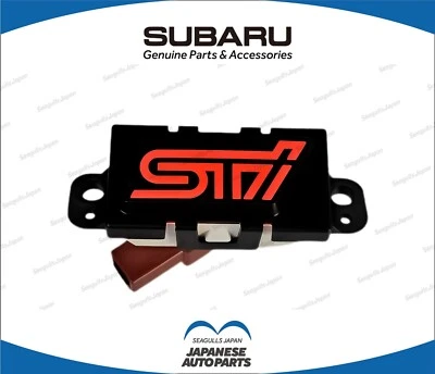 SUBARU Genuine IMPREZA Shift "STI" Panel Plate ILMNATN Illumination OEM - Image 1 of 2