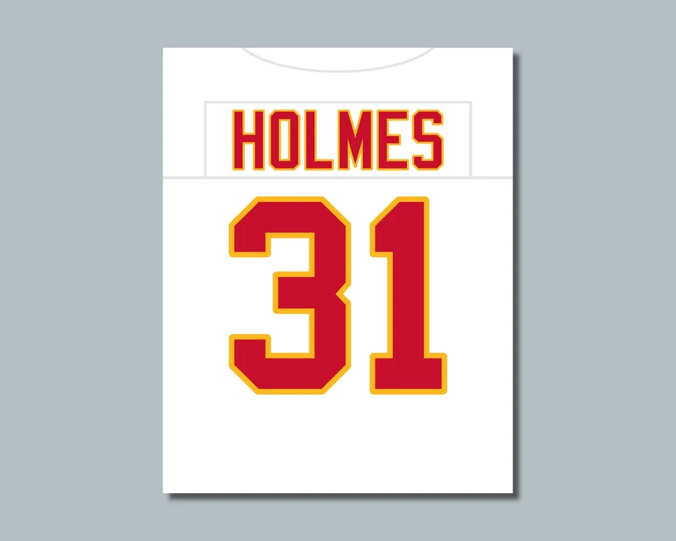 Fotografía del sacerdote Holmes Kansas City Chiefs RB / 8x10 11x14 o 16x20 (jz w) Foto 1 de 4