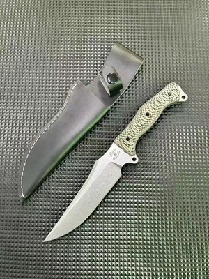 Cuchillo recto EDC de una pieza para bajo de alta dureza Foto 1 de 4