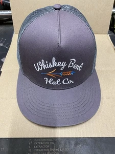 Whiskey Bent Hat Co verstellbare Trucker Cap neu grau grau Herren Druckknopflasche - Bild 1 von 10