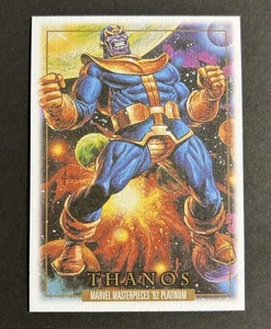 2024 SkyBox Marvel Masterpieces ‘92 Platinum THANOS Canvas PARALLEL #83 - Picture 1 of 2