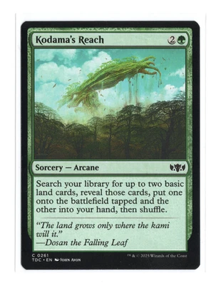 MTG - Kodama's Reach - Normal - Tarkir Dragonstorm Commander TDC - NM - Image 1 of 2
