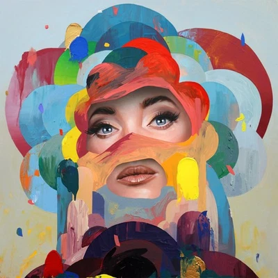 Erik Jones - Flower - signed & numbered art print like James Jean or Mark Ryden - Image 1 of 2