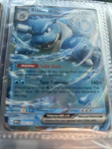 Blastoise ex 009/165 - Scharlachrot & Violett 151 - Pokémon Karte - NM - Bild 1 von 1