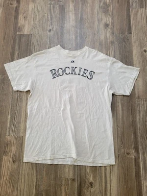 Camiseta Colorado Rockies Para Hombres XL Blanca MLB Béisbol Todd Helton 17 Camiseta Foto 1 de 4