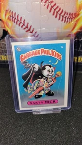 Topps Garbage Pail Kids 1985 Series 1 OS1 #1a NASTY NICK Matte  - Picture 1 of 5