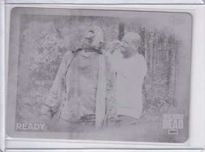 Topps  2016 Walking Dead Season 5  Metal Printing Plate 1-1 Black #98 - Picture 1 of 1