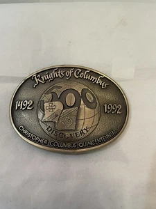 Hebilla de cinturón de latón macizo Caballeros de Colón 30,00 - Imagen 1 de 3