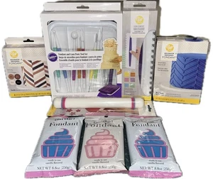 Wilton Kuchen Handwerk Dekorieren Bastelset Werkzeuge Roller Fondant Zubehör Posten! - Bild 1 von 14
