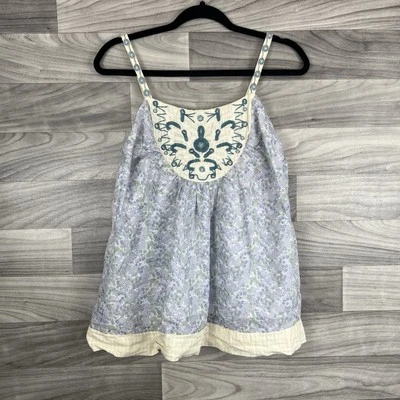 Blusa Downeast Top Mujer M Púrpura Sin Mangas Hada Boho Femenina Cottagecore Foto 1 de 4
