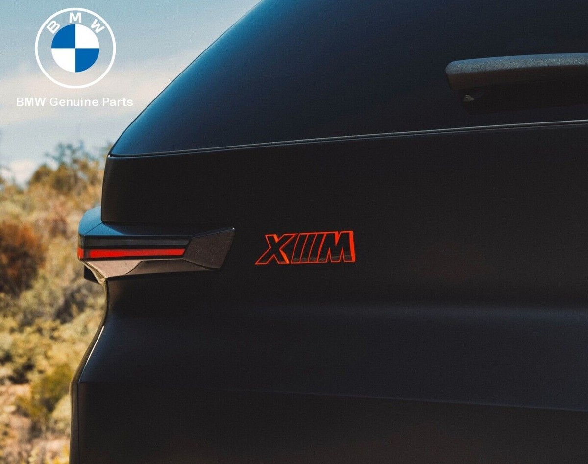 Emblema Trasero Para BMW - Compatible Con Varios Modelos (74 Mm, Negro)