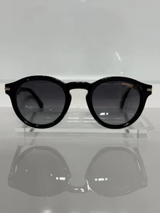 Carrera 306S Black Round Chunky Acetate Unisex Gray Gradient Sunglasses - Picture 1 of 6