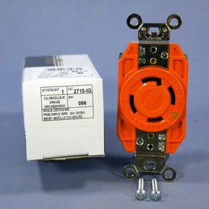 Leviton L14-30 Iso Ground Locking Receptacle Outlet 125/250V 30A 2710-IG Boxed - Picture 1 of 6