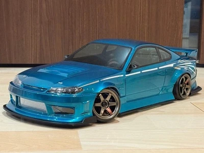 Carrozzeria verniciata auto radiocomandata Addiction 1/10 Nissan S15 Silvia... - Immagine 1 di 4