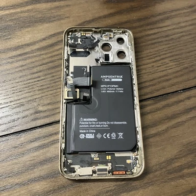 OEM Apple iPhone 13 Pro Max Chasis корпус золотой синий с аккумулятором (кран не работает) - Изображение 1 из 4