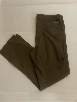 Pantalones de lluvia Eddie Bauer para mujer verde oliva/color topo Sprig talla 12 Foto 1 de 4