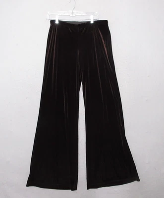 Calça cache vintage grande marrom veludo anos 90 Y2K puxar capricho perna larga boho - Imagem 1 de 4