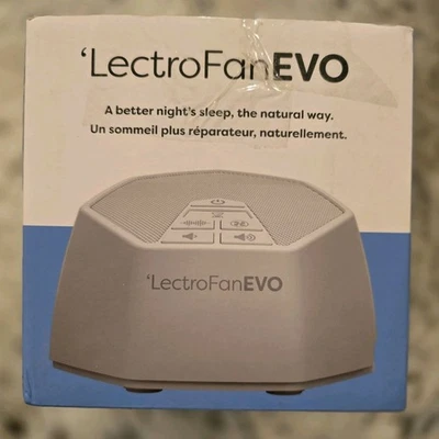 LectroFan EVO- Non-Looping Sleep Sound Machine - Get Better Sleep!!! - White - Image 1 of 2