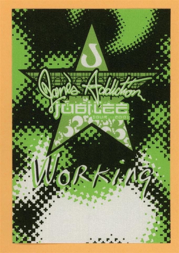 Jane's Addiction 2001 Concert Tour WORKING Backstage Pass - Image 1 of 1
