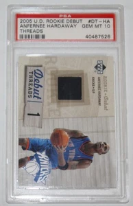 2005 UD Rookie Debut Threads Anfernee Hardaway #DT-HA  GU PSA 10 GEM MINT!! - Picture 1 of 3