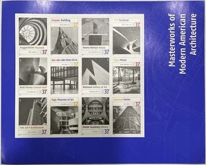 Masterworks of Modern American Architecture 37c Mint NH Sheet of 12 #3910a 2005 - Picture 1 of 6