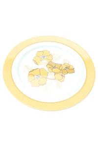 MELITTA Kinderteller Gelb Blumen Porzellan Retro Ø 18.5 cm - Bild 1 von 3