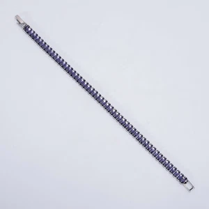 Iolite Gemstone Ethnic Handmade Jewelry 925 Sterling Silver Bracelet 7" R858 - Picture 1 of 5