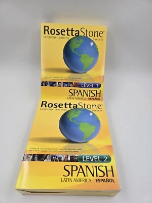 Rosetta Stone  Spanish level 1 And Level 2 Language Learning Success Spanish NEW - Image 1 of 4