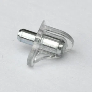 * Bolsa de 48 Transparent 5mm Estante Soporta Pernos con Alfiler de Acero para Agujeros de 5mmØ * - Imagen 1 de 3