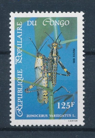[119055] Congo Brazzaville 1985 Insects grasshopper  MNH - Image 1 of 1
