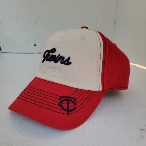 Official Minnesota Twins Ball Cap Red/Khaki One Size NWT Womens Cover