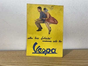 Cartolina Piaggio Vespa Anni 50/60 Originale Rara No Gs Farò Basso Bacchetta - Imagen 1 de 2