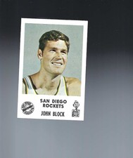 1969 San Diego Rockets Jack in the Box John Block Rookie MINT