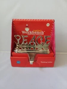SANTA'S WORKBENCH "NOEL" STOCKING HANGERS CHROME PLATED 4.5X6 IOB - Picture 1 of 1