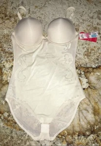 SPANX Haute Contour Firm Control Pearlized Deco Bodysuit Shaper NEW Womens 36C - Picture 1 of 7