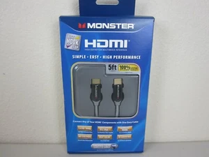 Monster HDMI Cable 5 Ft, Full HD High Speed Cable (New/Open Box) - Picture 1 of 5