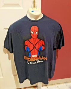 Amazing Spiderman Far From Home Tee T Shirt Marvel 2019 2X navy movie Spider-man - Picture 1 of 11