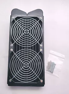 Swiftech Double 120mm Radiator - 1/2" Hose Fittings - Picture 1 of 9
